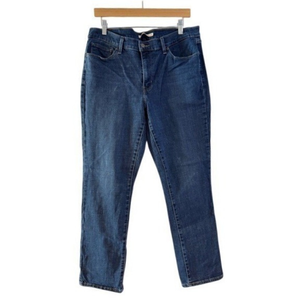 Levis Classic Straight Leg Jeans Womens 14M W32 L30 Medium Wash‎ Blue